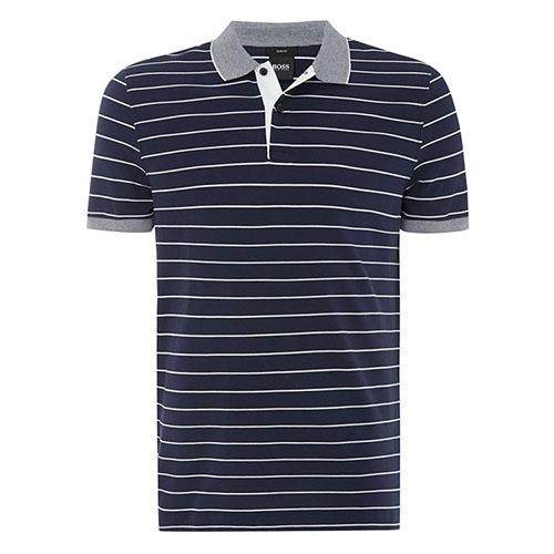 휴고보스 슬림 스트라이프 폴로 HUGO BOSS Phillipson 29 Slim Fit Stripe Polo D867318_0043498