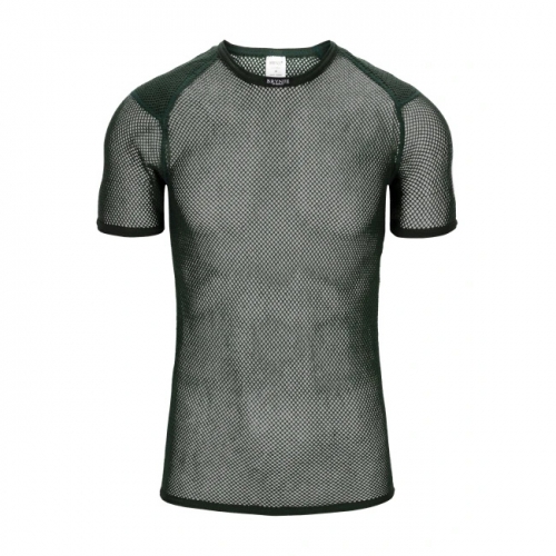 [해외] 브린제 슈퍼써모 티셔츠 w/어깨 인레이 네이비 그린: 베이스레이어 반팔상의