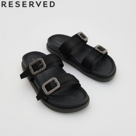 [해외] 리저브드 버클 샌들 Mules with Buckles