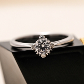 3부 랩그로운 다이아몬드 반지 세리프