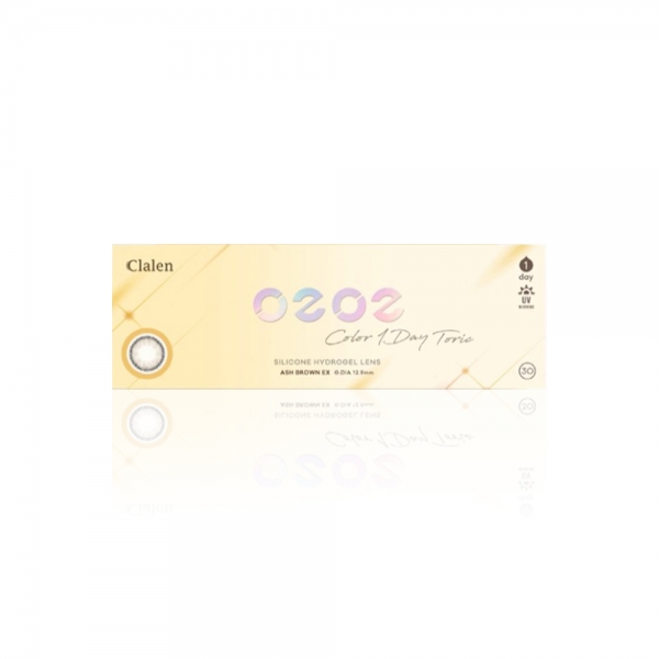 Clalen O2O2 1Day color Toric클라렌 오투오투 원데이 에쉬 브라운 난시용 (30개입)