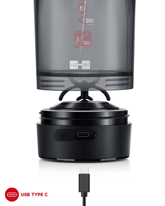 볼트렉스 트라이탄 전동 쉐이커 보틀 헬스 보충제 프로틴 쉐이크 700ml, 레드