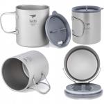 키이스 더블월 폴딩 머그/Double-Wall Titanium Mug with Folding Handle and Lid