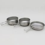 키이스 3피스 티타늄 포트 및 팬 셋/3-Piece Titanium Pot and Pan Set