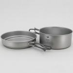 키이스 2피스 티타늄 포트 및 팬 쿡 셋/2-Piece Titanium Pot and Pan Cook Set