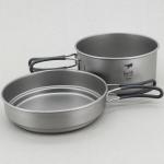 키이스 2피스 티타늄 포트 및 팬 쿡 셋/2-Piece Titanium Pot and Pan Cook Set