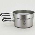 키이스 2피스 티타늄 포트 및 팬 쿡 셋/2-Piece Titanium Pot and Pan Cook Set