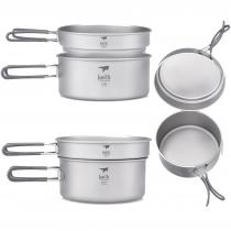 키이스 2피스 티타늄 포트 및 팬 쿡 셋/2-Piece Titanium Pot and Pan Cook Set