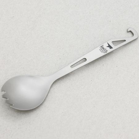 키이스 티타늄 스푼, 스포크+오프너/Titanium Spoon, Spork with Bottle Opener