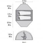 MSR 엘릭서 2인용 라이트웨이트 백패킹 텐트/Elixir 2 Tent