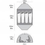 MSR 엘릭서 4인용 라이트웨이트 백패킹 텐트/Elixir 4 Tent