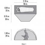 MSR 엘릭서 1인용 라이트웨이트 백패킹 텐트/Elixir 1 Tent