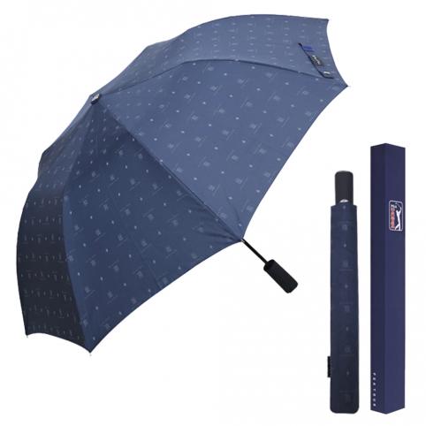 PGA투어 2단 자동 네이비 전폭 로고 우산 20개 이상 주문가능