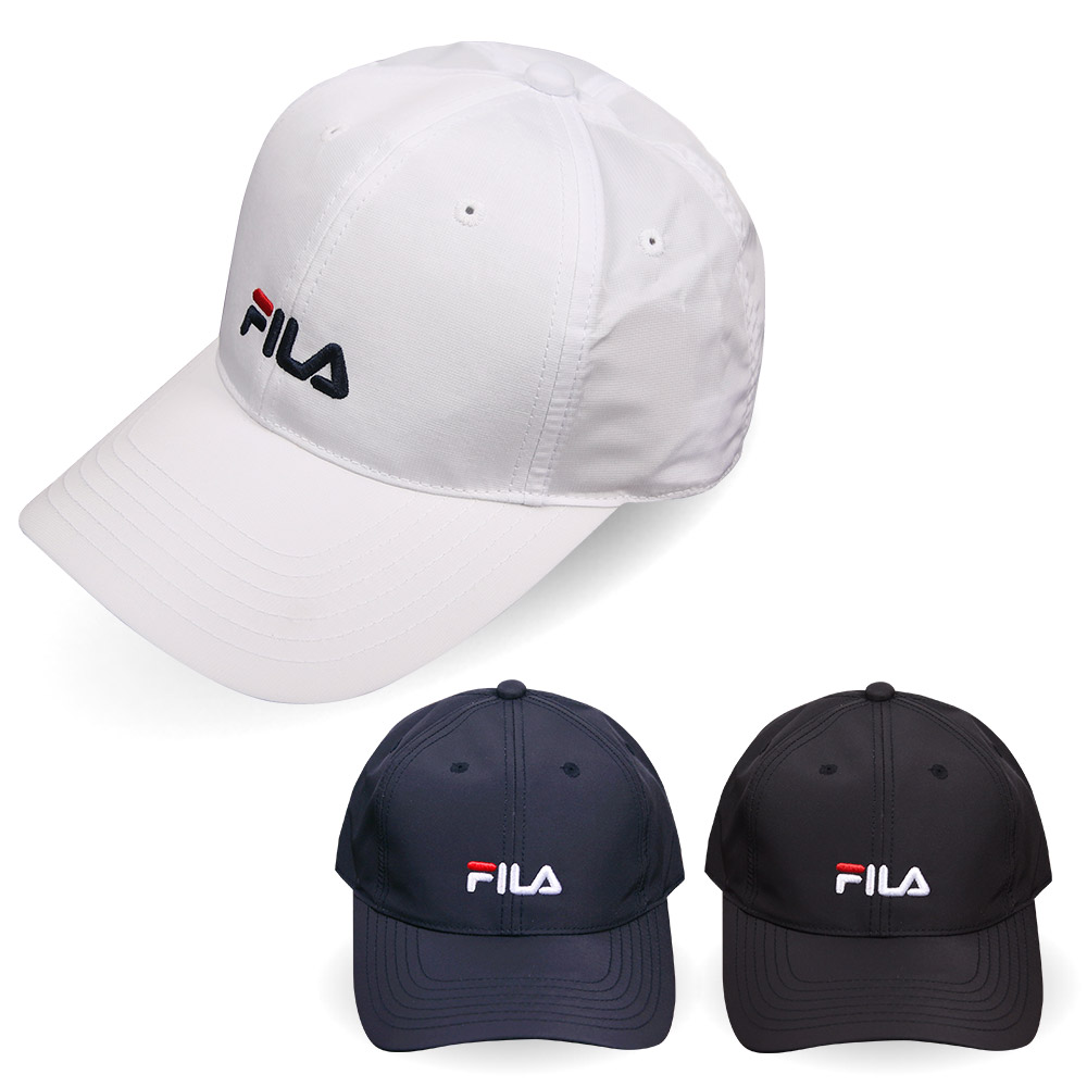 휠라골프 FILA 베이직 리니어 로고 폴리 볼캡 모자 FG3CPC3300X