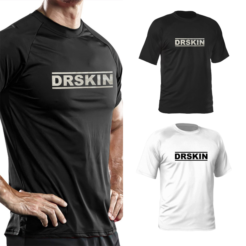DRSKIN 드라이 기능성 반팔티 라운드 쿨링 냉감 쿨티 남녀공용 운동복 짐웨어