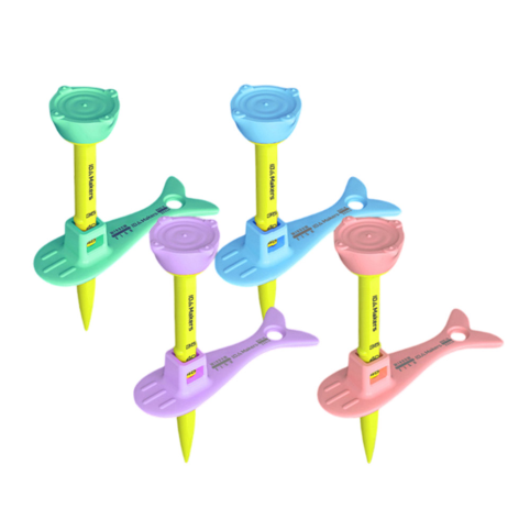 아이디메이커스 윈도우피쉬 티높이별조절/에이밍/볼마커/축광(야광) 골프티(35~60mm)-1개