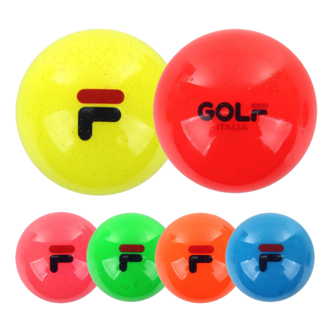 FILA 휠라 트윙클 3피스 파크골프공 고반발 스핀 파크골프공