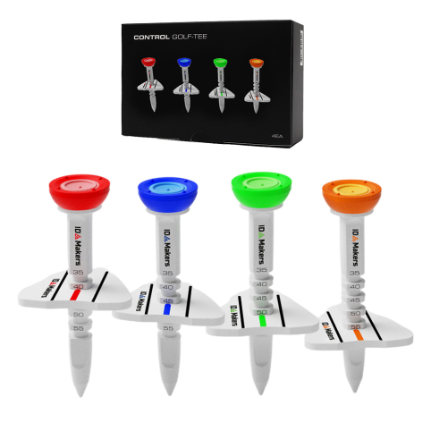 아이디메이커스 컨트롤 골프티꽂이 에이밍 높이조절 컨트롤 골프티-4개1SET(선물용)