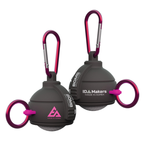 아이디메이커스 안전핀을 당기면 볼이 자동으로 빠지는 수류탄 골프공파우치 케이스 BOMB1구