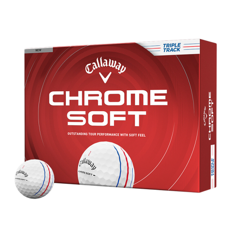 캘러웨이 2026 크롬 소프트 트리플트랙 화이트 3피스 골프공 12구
