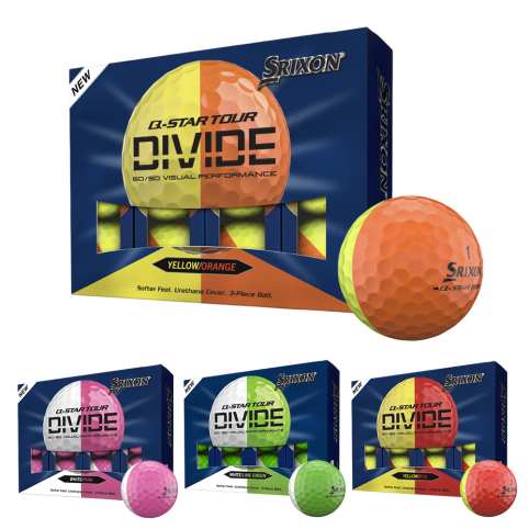 스릭슨 2026 큐스타 투어6 Q-STAR TOUR6 디바이드 반반 3피스 우레탄 골프공 12구