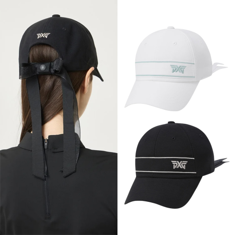 PXG정품 여성 리본 포인트 캡