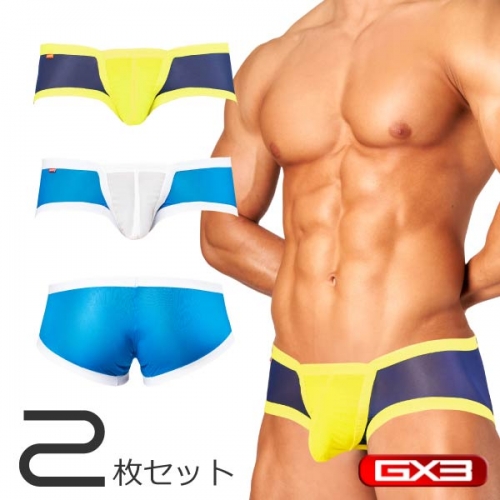 [GX3] AIRSKIN ローライズボクサーパンツ 2종 세트 (k1832)