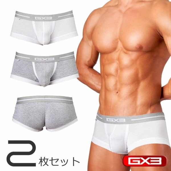 [GX3] PRIME COTTON WHITE BOXER 2종 세트 (k2160)