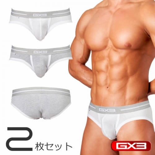 [GX3] PRIME COTTON WHITE BRIEF 2종 세트 (k2166)