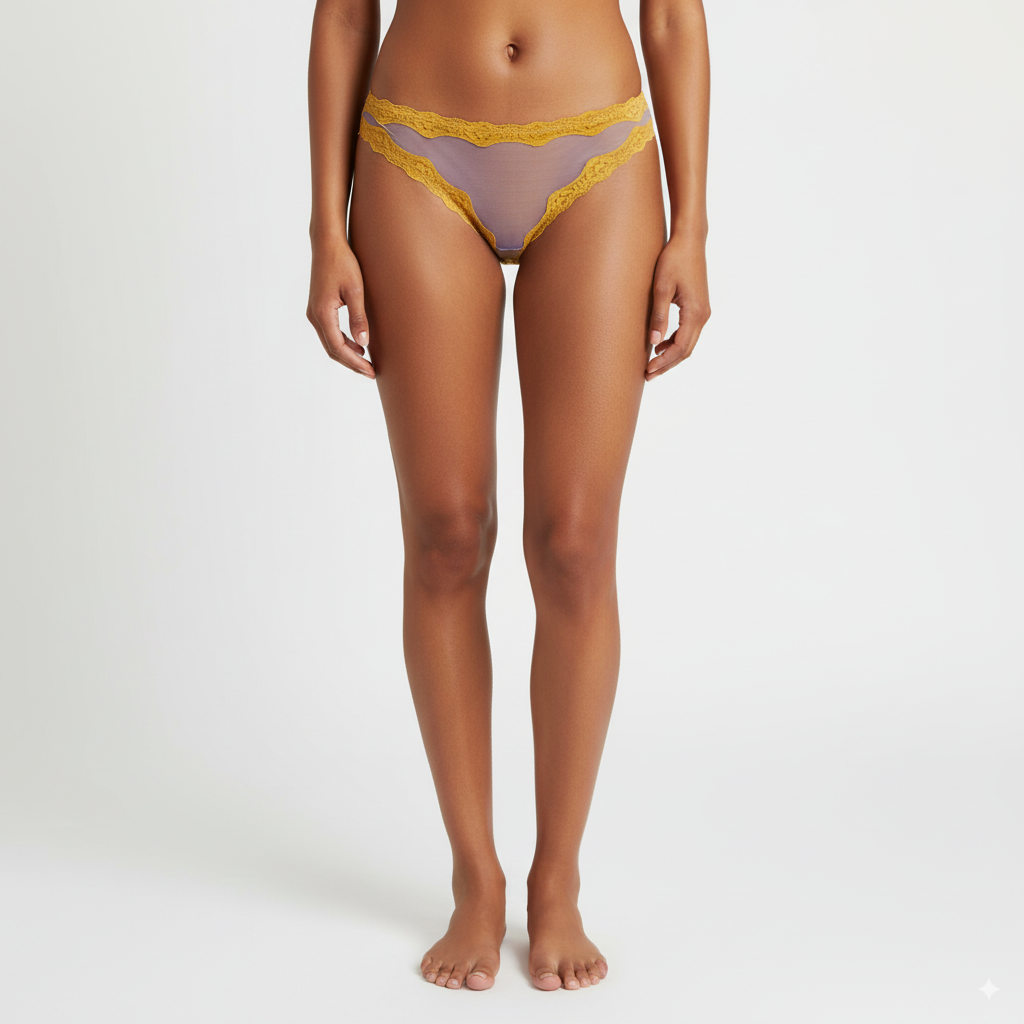 [Mary Green] Gauze 레이스 여성 T-팬티 퍼플 (LT1)