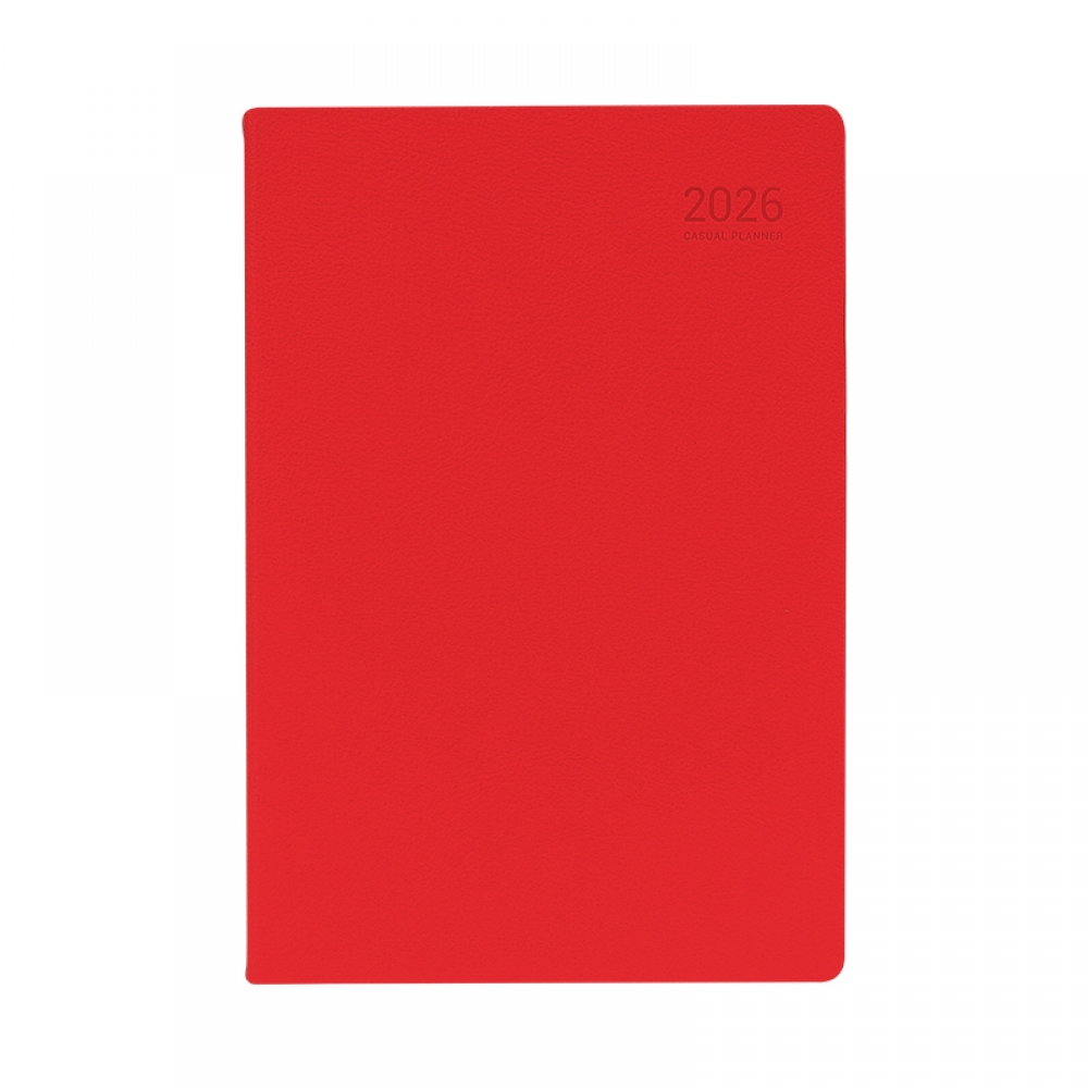 26년 캐주얼 플래너 2D1P 25절 스칼렛레드
