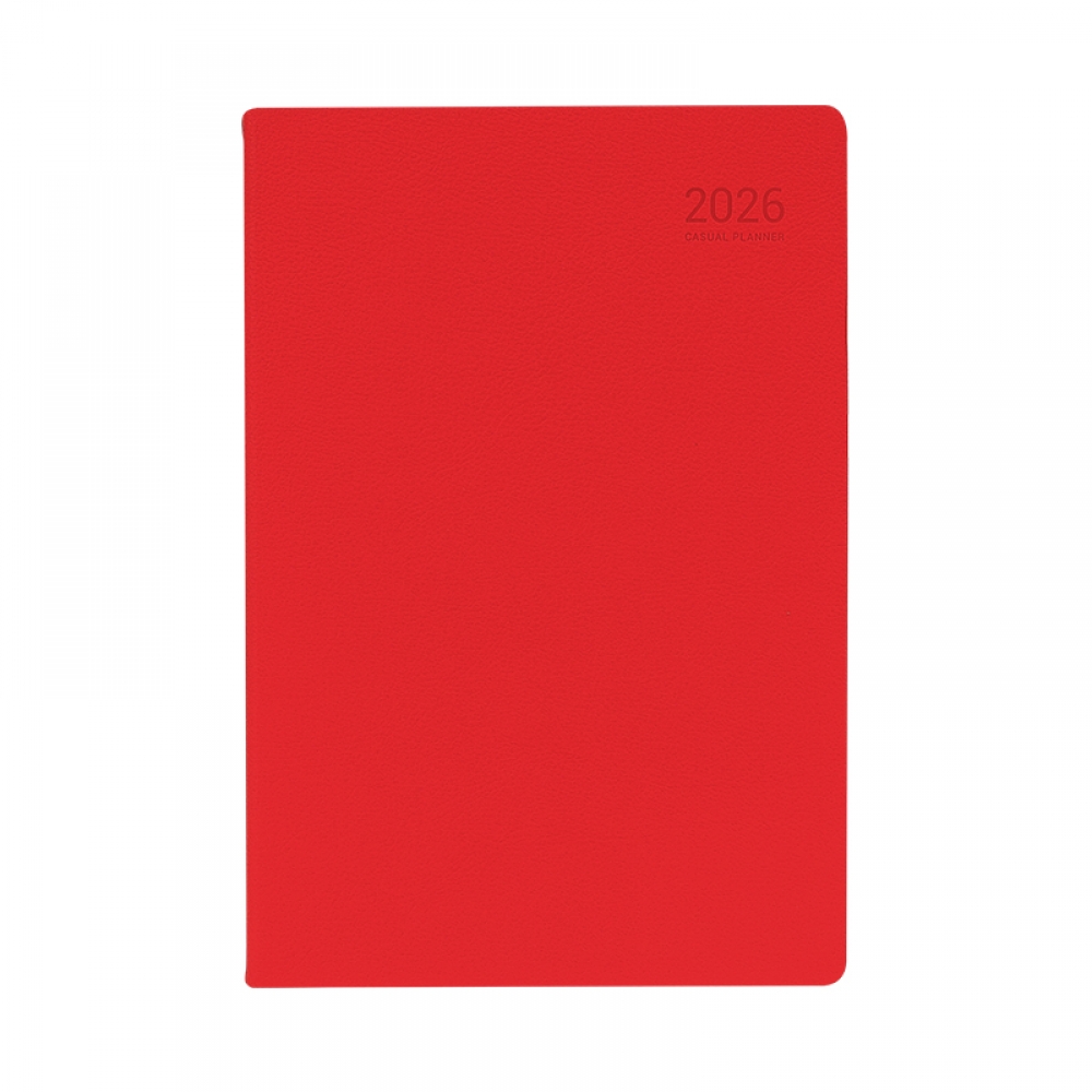 26년 캐주얼 플래너 먼슬리노트 25절 스칼렛레드