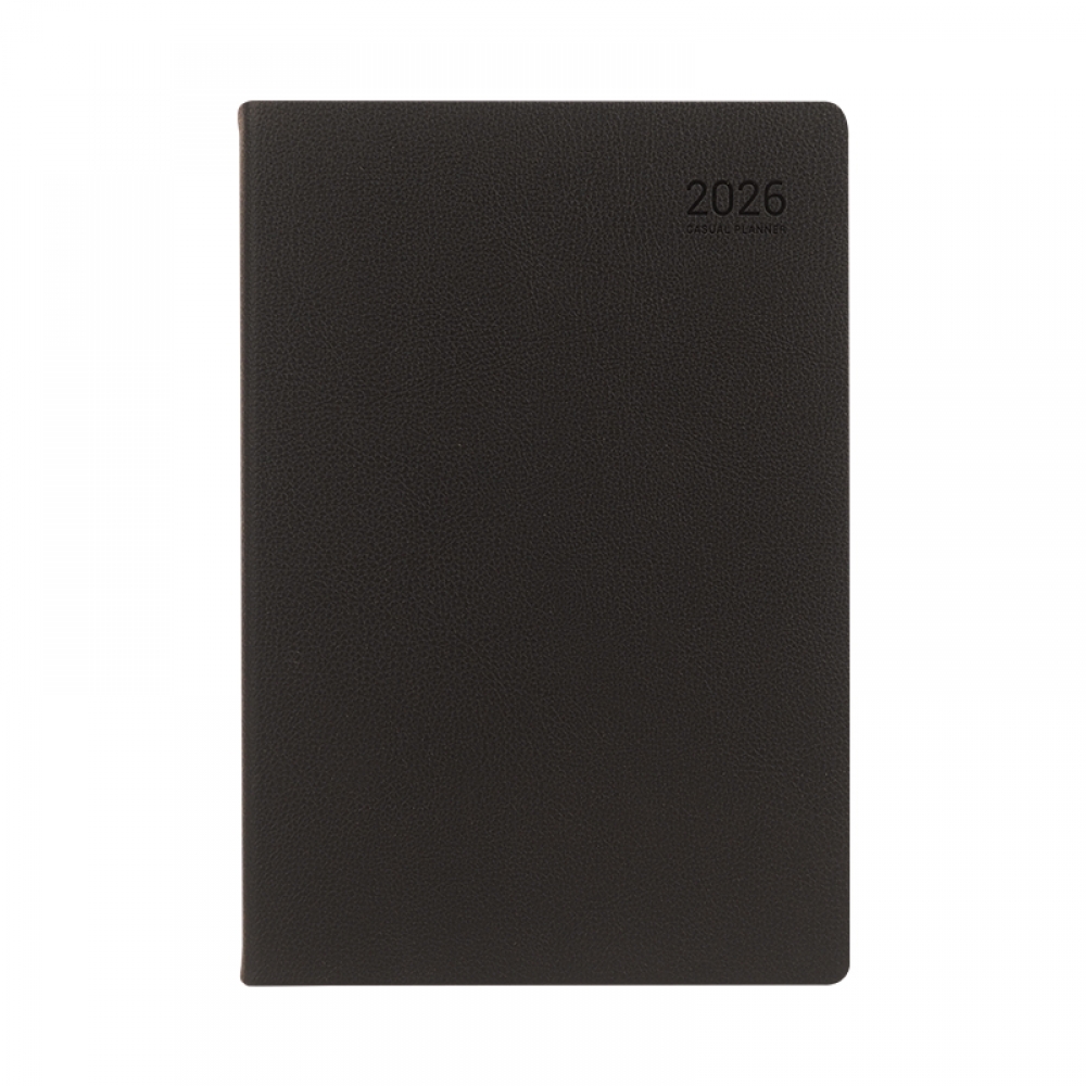 26년 캐주얼 플래너 먼슬리노트 25절 웜블랙