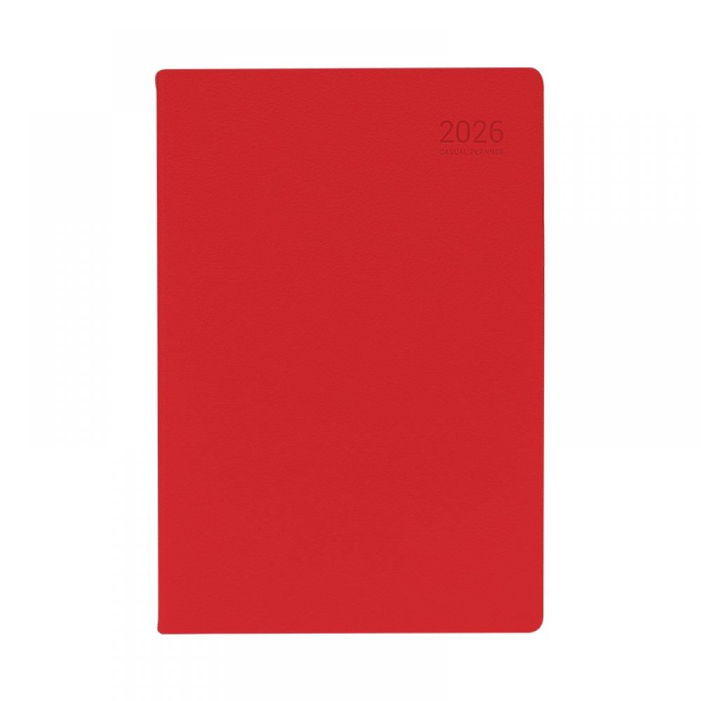 26년 캐주얼 플래너 위클리 25절 스칼렛레드