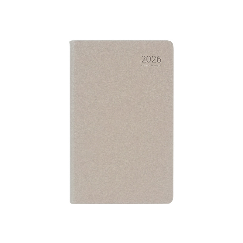 26년 캐주얼 플래너 위클리 32절 실버그레이