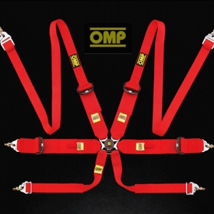 iX OMP 한스(HANS) 대응용 FIA공인 3인치 6점식 레이싱 안전벨트