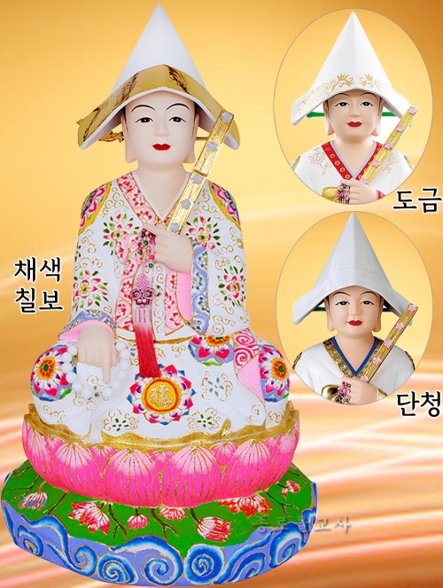 불사 2자7치 (채색칠보 / 도금 / 단청)