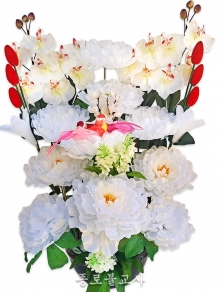 목단수반(흰색)