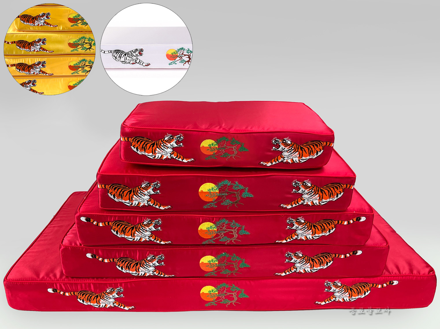 호랑이수 산신 방석