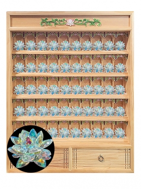 보석크리스탈연꽃인등