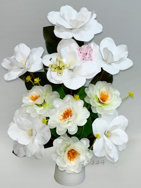 목단꽃 흰색