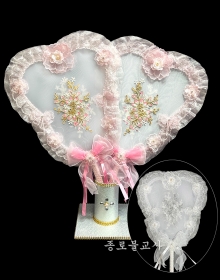 레이스 선녀부채 (분홍,흰색)