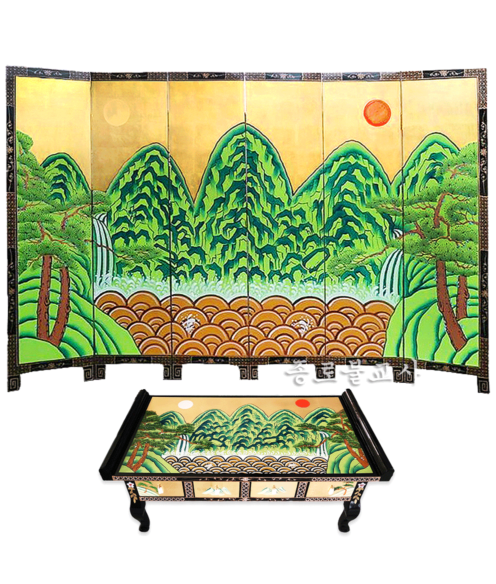 오봉도 병풍세트(병풍,경상)