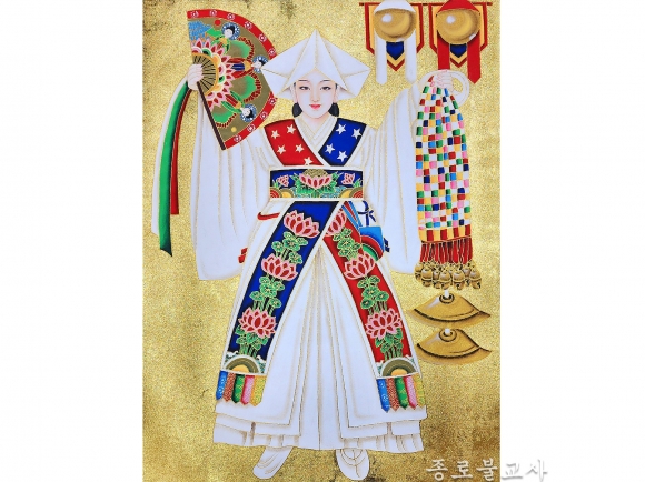 삼베금칠보 불사대신 4 x 3