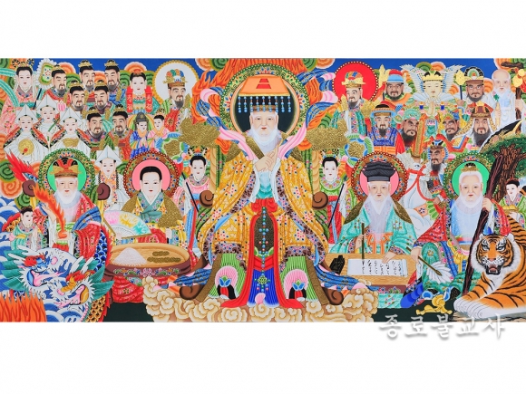 옥황종합탱화 3 x 6