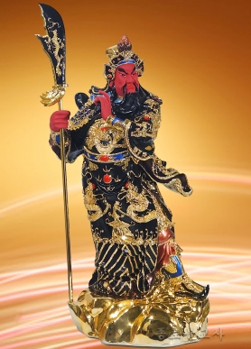 관우장군(적색얼굴,금흑) 4자