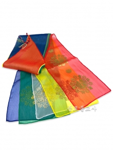 고급실크 오색 금박끈