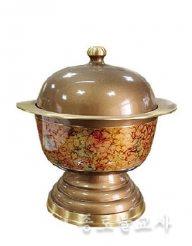 옥무늬 청동칼라 밥불기(소,중,대)