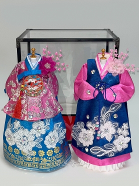 전통한복 유리관