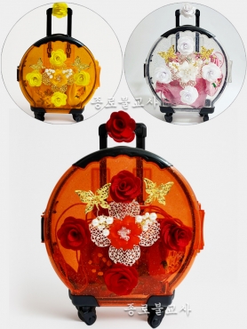 캐리어 동자사탕 (빨강,노랑,흰색)